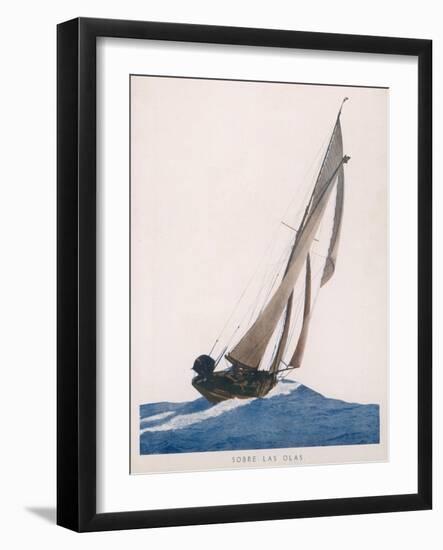 Sobre Las Olas' - on the Waves-null-Framed Art Print