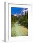 Soca River and Julian Alps in the Soca Valley-Matthew Williams-Ellis-Framed Photographic Print