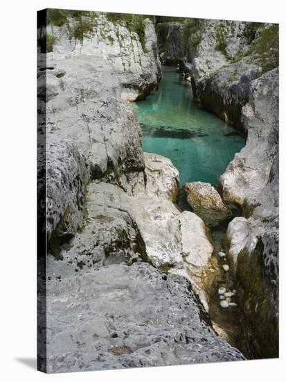 Soca, Triglav national park, Julian Alps, Slovenia-Michael Jaeschke-Stretched Canvas