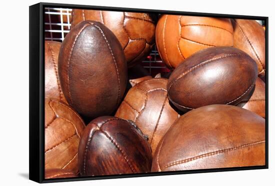 Soccer and Rugby Balls-Alessandro0770-Framed Stretched Canvas