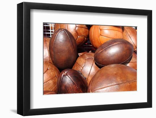 Soccer and Rugby Balls-Alessandro0770-Framed Photographic Print