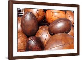 Soccer and Rugby Balls-Alessandro0770-Framed Photographic Print