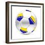 Soccer Ball/Football Bosnia and Herzegovina-PixBox-Framed Premium Giclee Print