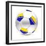 Soccer Ball/Football Bosnia and Herzegovina-PixBox-Framed Premium Giclee Print