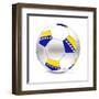 Soccer Ball/Football Bosnia and Herzegovina-PixBox-Framed Art Print