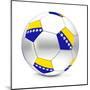 Soccer Ball/Football Bosnia and Herzegovina-PixBox-Mounted Art Print