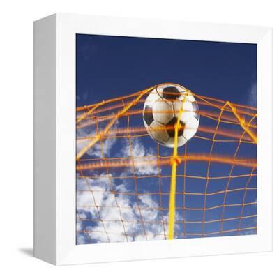 Soccer Ball Going Into Goal Net Photographic Print Randy Faris Allposters Com