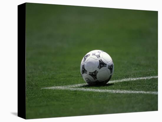 Soccer Ball in Corner Kick Position-Paul Sutton-Stretched Canvas