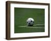 Soccer Ball in Corner Kick Position-Paul Sutton-Framed Photographic Print