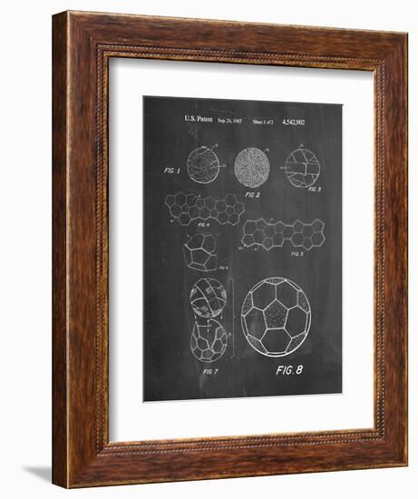 Soccer Ball Patent, How To Make-null-Framed Art Print