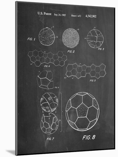 Soccer Ball Patent, How To Make-null-Mounted Art Print