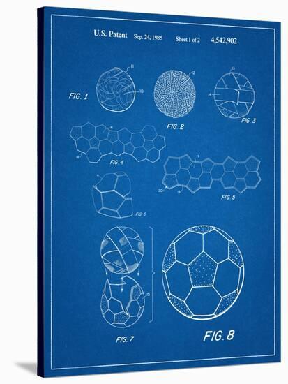 Soccer Ball Patent-null-Stretched Canvas