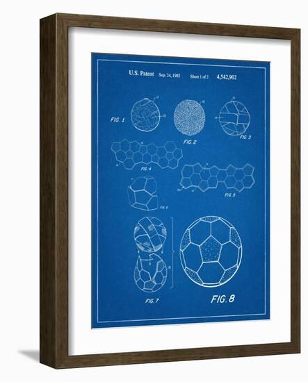 Soccer Ball Patent-null-Framed Art Print