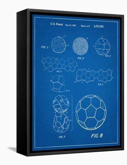 Soccer Ball Patent-null-Framed Stretched Canvas