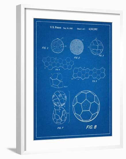 Soccer Ball Patent-null-Framed Art Print