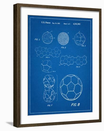 Soccer Ball Patent-null-Framed Art Print