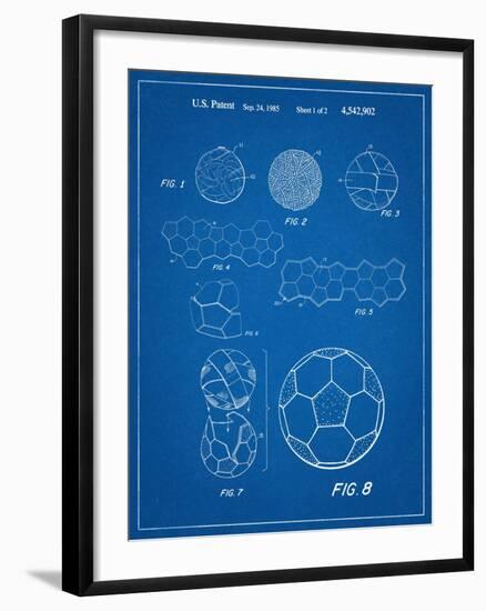 Soccer Ball Patent-null-Framed Art Print