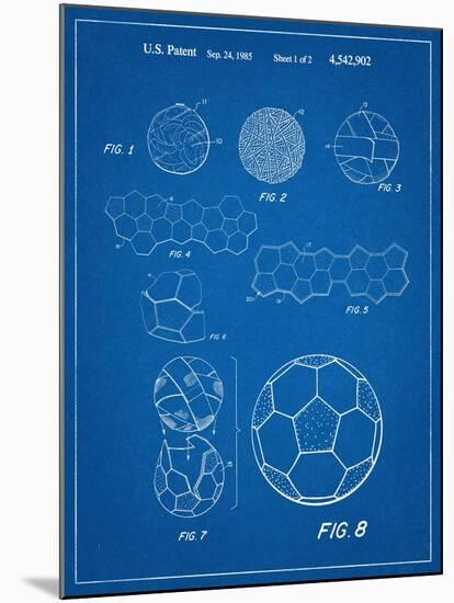 Soccer Ball Patent-null-Mounted Art Print