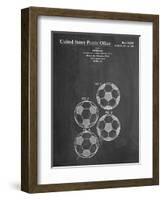 Soccer Ball Patent-null-Framed Art Print