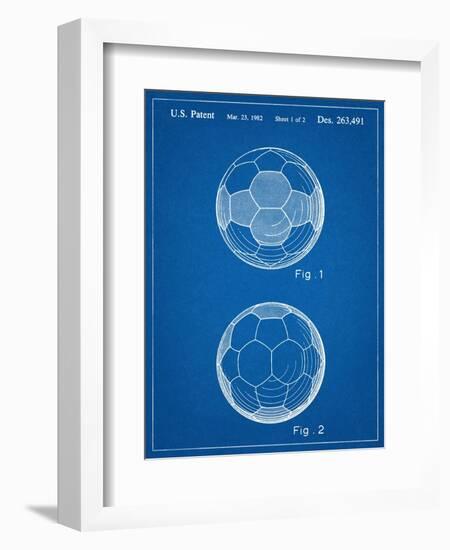 Soccer Ball Patent-null-Framed Art Print