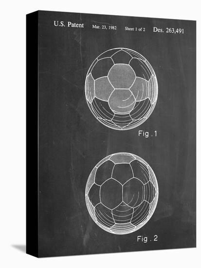 Soccer Ball Patent-null-Stretched Canvas