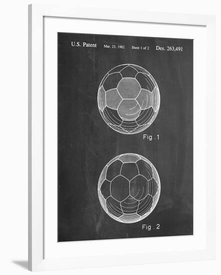 Soccer Ball Patent-null-Framed Art Print