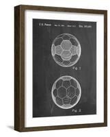 Soccer Ball Patent-null-Framed Art Print