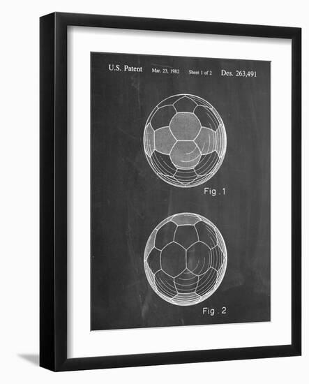 Soccer Ball Patent-null-Framed Art Print