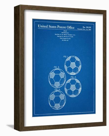 Soccer Ball Patent-null-Framed Art Print