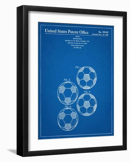 Soccer Ball Patent-null-Framed Art Print