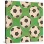 Soccer Balls on Grass, Seamless-Alexander Kulagin-Stretched Canvas