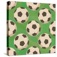 Soccer Balls on Grass, Seamless-Alexander Kulagin-Stretched Canvas