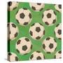 Soccer Balls on Grass, Seamless-Alexander Kulagin-Stretched Canvas