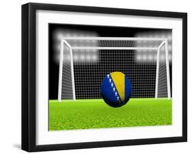 Soccer Bosnia Herzegovina-koufax73-Framed Art Print