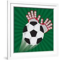 Soccer Club Design-Jemastock-Framed Art Print