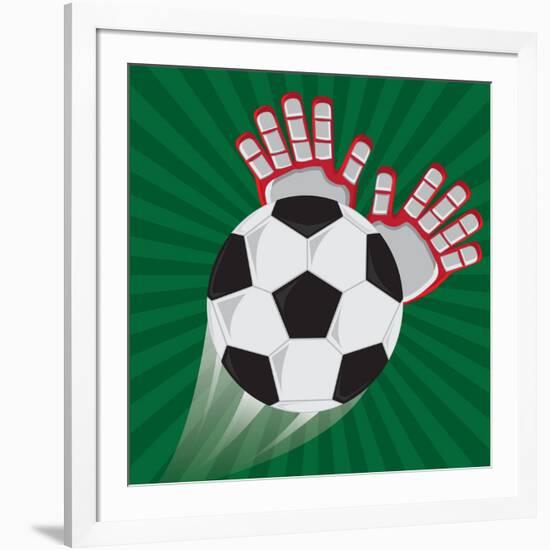 Soccer Club Design-Jemastock-Framed Art Print