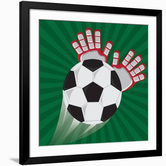 Soccer Club Design-Jemastock-Framed Art Print