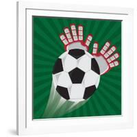 Soccer Club Design-Jemastock-Framed Art Print