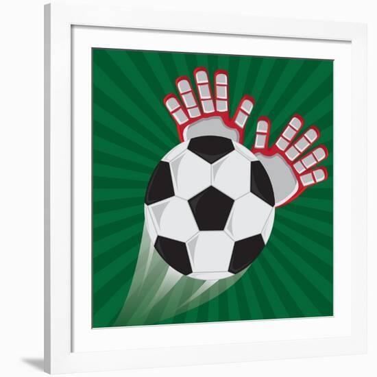 Soccer Club Design-Jemastock-Framed Art Print