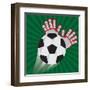 Soccer Club Design-Jemastock-Framed Art Print