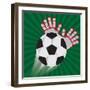 Soccer Club Design-Jemastock-Framed Art Print