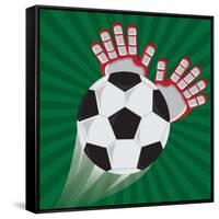 Soccer Club Design-Jemastock-Framed Stretched Canvas