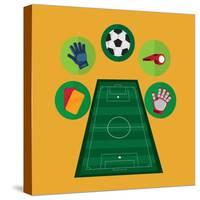 Soccer Club Design-Jemastock-Stretched Canvas