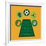 Soccer Club Design-Jemastock-Framed Art Print