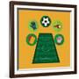 Soccer Club Design-Jemastock-Framed Art Print