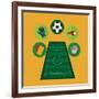 Soccer Club Design-Jemastock-Framed Art Print