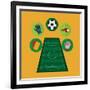 Soccer Club Design-Jemastock-Framed Art Print