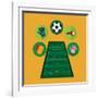 Soccer Club Design-Jemastock-Framed Art Print