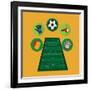 Soccer Club Design-Jemastock-Framed Art Print