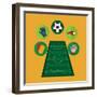 Soccer Club Design-Jemastock-Framed Art Print